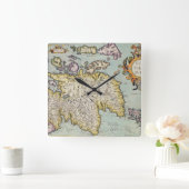 Horloge Carrée Map of Scotland | Écosse militaire (Maison)