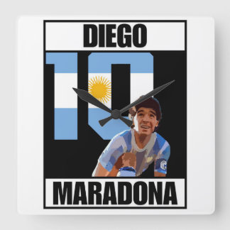 Horloge Carrée Maradona