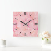 Horloge Carrée Marble swirl (Maison)