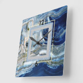 Horloge Carrée Marbre Art déco (Angle)