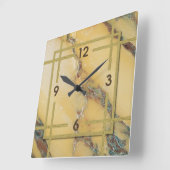 Horloge Carrée marbre Art déco (Angle)