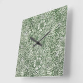 Horloge Carrée Marigold, William Morris (Angle)