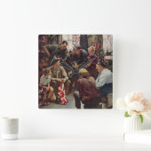 Horloge Carrée Marine (Maison)