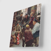 Horloge Carrée Marine (Angle)