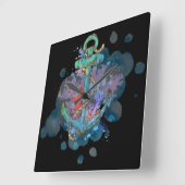 Horloge Carrée Marine (Angle)