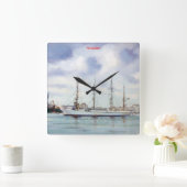 Horloge Carrée Marine/Marine/Seascape (Maison)