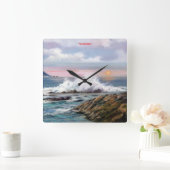 Horloge Carrée Marine/Marine/Seascape (Maison)