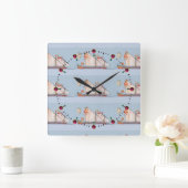 Horloge Carrée Marine Toscane Médicis (Maison)