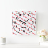 HORLOGE CARRÉE MARQUE BLANCHE MODERNE ET PERSONNALISABLE VÉRIFIÉE (Maison)