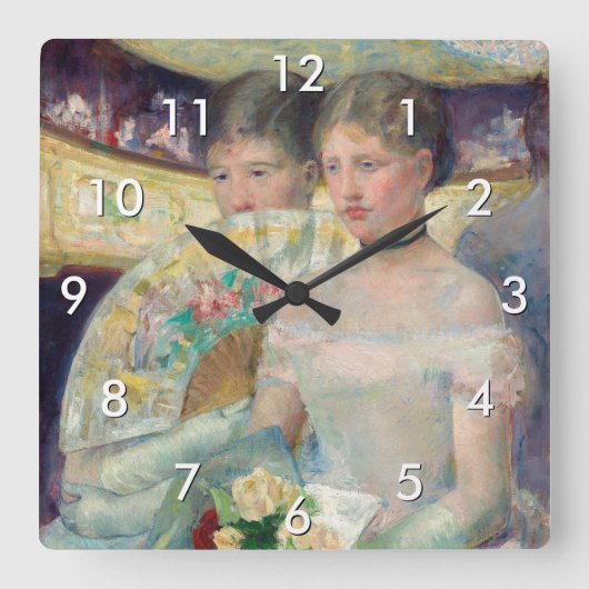 Horloge Carrée Mary Cassatt - Le Loge (Recto)