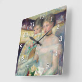 Horloge Carrée Mary Cassatt - Le Loge (Angle)