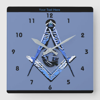 Horloge Carrée Masonic Minds