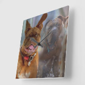 Horloge Carrée Mastiff (Angle)