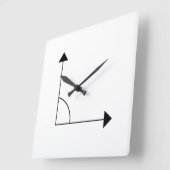 Horloge Carrée Math Angle Droit à 90 Degrés Math (Angle)
