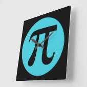 Horloge Carrée Math geek Pi (Angle)
