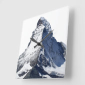 Horloge Carrée Matterhorn dans les Alpes suisses (Angle)