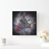 Horloge Carrée Maze à pose (Maison)