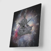 Horloge Carrée Maze à pose (Angle)