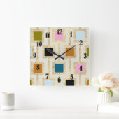 Horloge Carrée MCM Design Gold Toutes les couleurs modifiables (Maison)