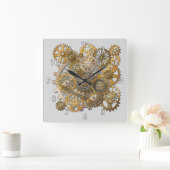 Horloge Carrée Mécanisme cool de maintien du temps massif (Maison)