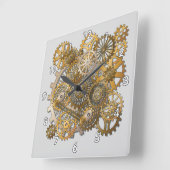 Horloge Carrée Mécanisme cool de maintien du temps massif (Angle)