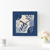 Horloge Carrée Mediterranean Botanical Wall Clock (Maison)