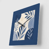 Horloge Carrée Mediterranean Botanical Wall Clock (Angle)