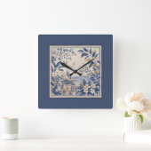 Horloge Carrée Mediterranean Botanical Wall Clock (Maison)