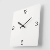 Horloge Carrée Meilleure couleur blanche FAF9F6 - Option pour ajo (Angle)