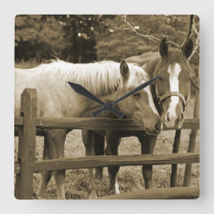 Horloge Carrée Meilleurs amis