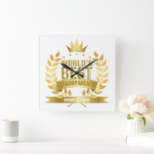 Horloge Carrée Meilleurs grands-parents du monde (Maison)