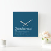 Horloge Carrée Meilleurs grands-parents du monde jamais définitio (Maison)