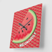 Horloge Carrée Meloncholy (Angle)