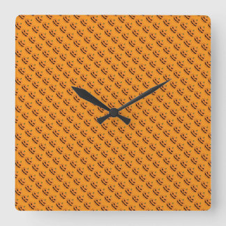 Horloge Carrée Menacer Jack O'Lantern Halloween