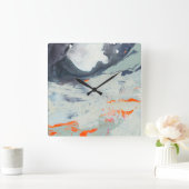 Horloge Carrée Mer polyphonique - beige (Maison)