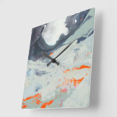 Horloge Carrée Mer polyphonique - beige (Angle)