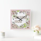 Horloge Carrée Merci (Maison)