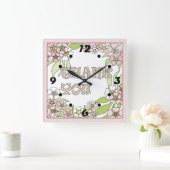 Horloge Carrée Merci (Maison)