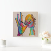 Horloge Carrée Mère d'ASL (Maison)