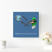 Horloge Carrée Mère Nature toujours chauves Dernières (Maison)