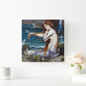 Horloge Carrée Mermaid, John William Waterhouse (Maison)