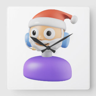 HORLOGE CARRÉE MERRY CHRISMAS