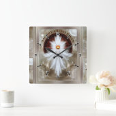 Horloge Carrée Merry Christmas (Maison)