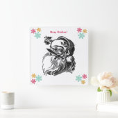 Horloge Carrée "Merry-Christmas" Acrylic Wall Clock (Maison)
