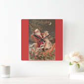 Horloge Carrée Merry Christmas wall clock (Maison)