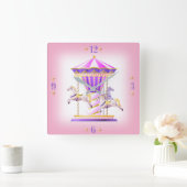 Horloge Carrée Merry Round (Maison)