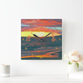 Horloge Carrée Merveilleux Jour 1490 (Maison)