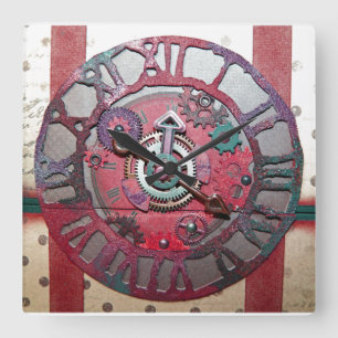 Horloge Carrée "MetalFACE"