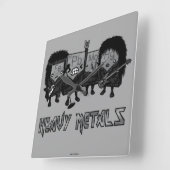 Horloge Carrée Métaux lourds (Angle)