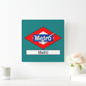 Horloge Carrée Métro Place Madrid (Maison)